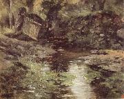 Carlos de Haes A Stream at Pont-Aven oil painting artist